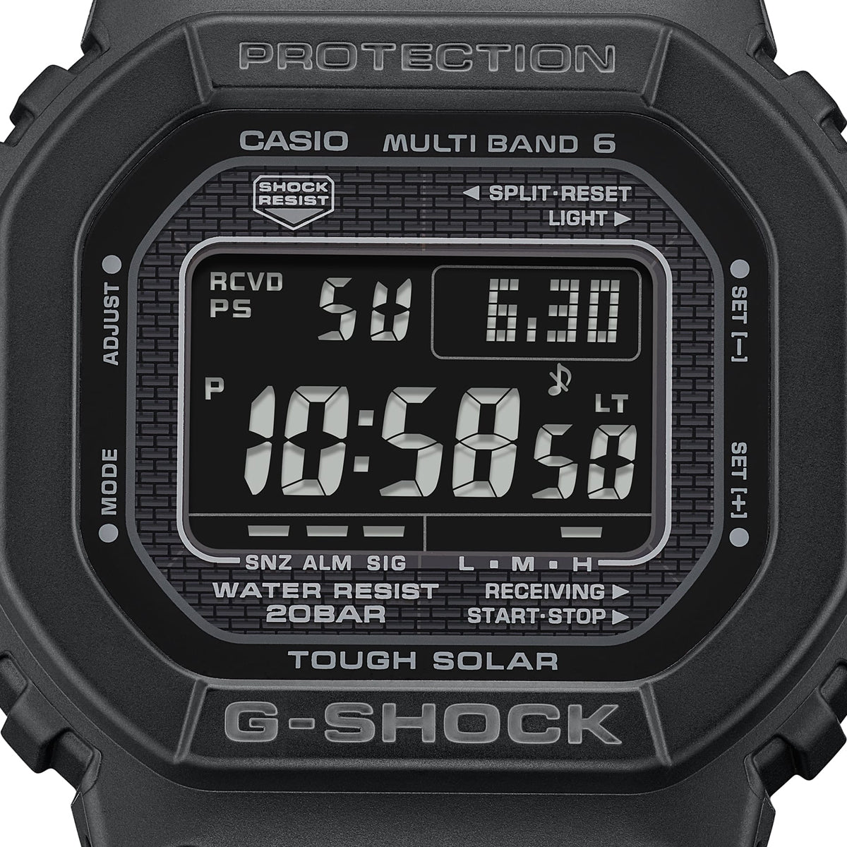 CASIO G-SHOCK THE NEW ORIGIN Multiband 6 - TOUGH SOLAR - FULL BLACK — Ansicht 3