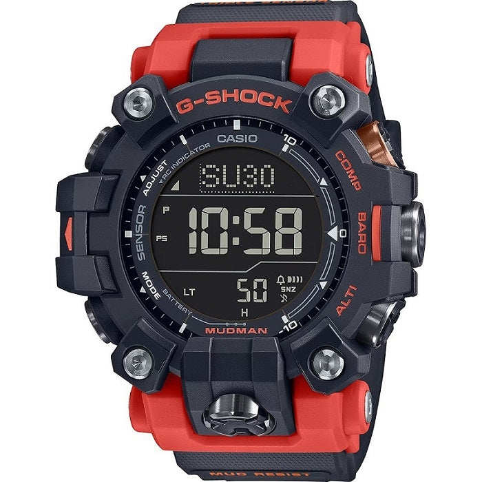 CASIO G-SHOCK MASTER OF G MUDMAN Black/Red — Ansicht 1