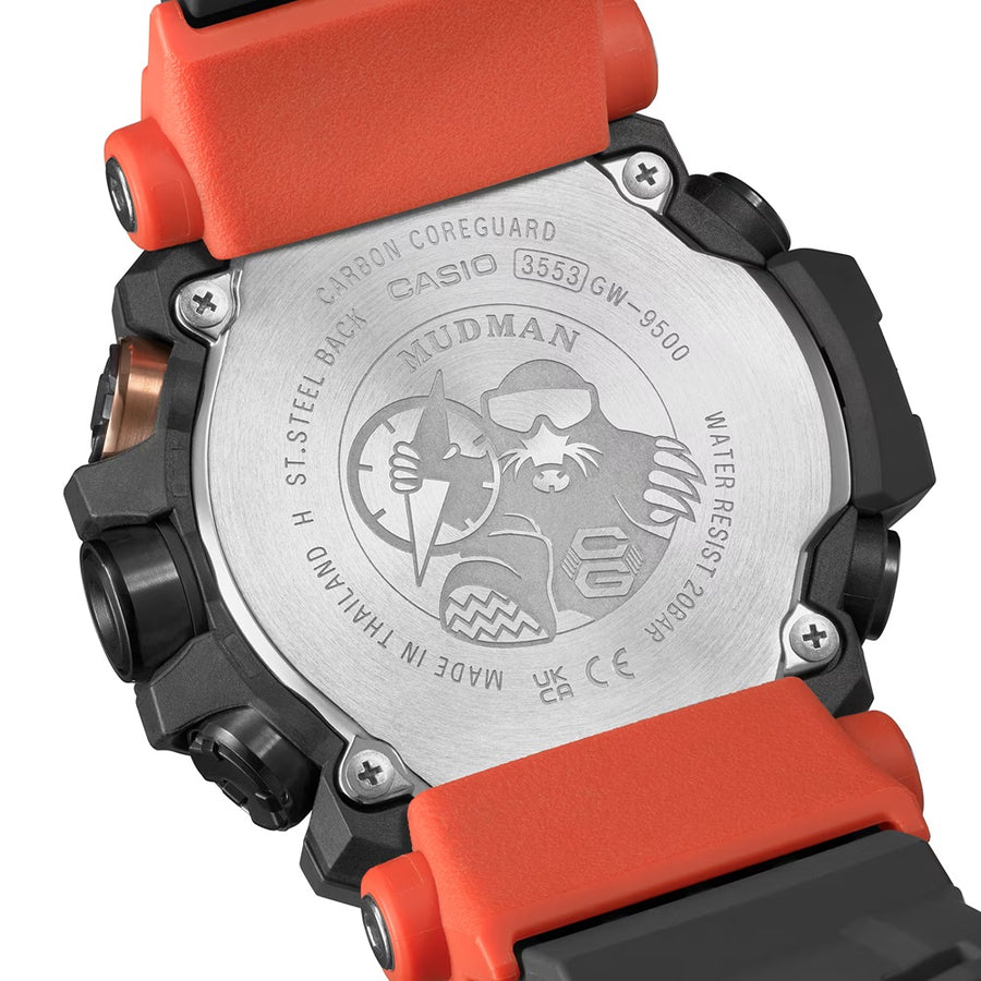CASIO G-SHOCK MASTER OF G MUDMAN Black/Red — Ansicht 2