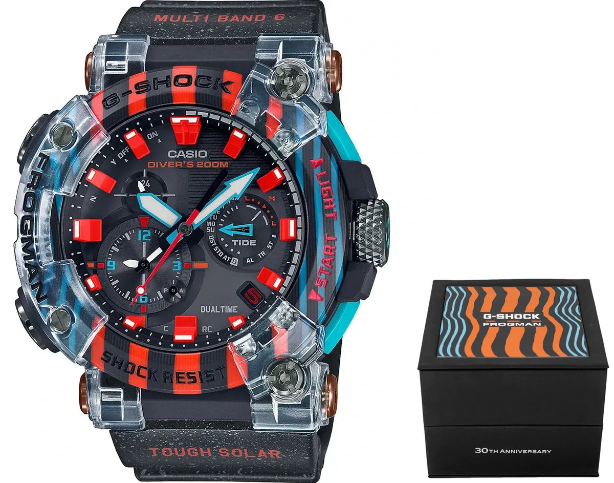 CASIO G-SHOCK MASTER OF G SEA FROGMAN DIVER’S 200mt DUAL TIME - 30th ANNIVERSARY Limited Edition — Ansicht 1