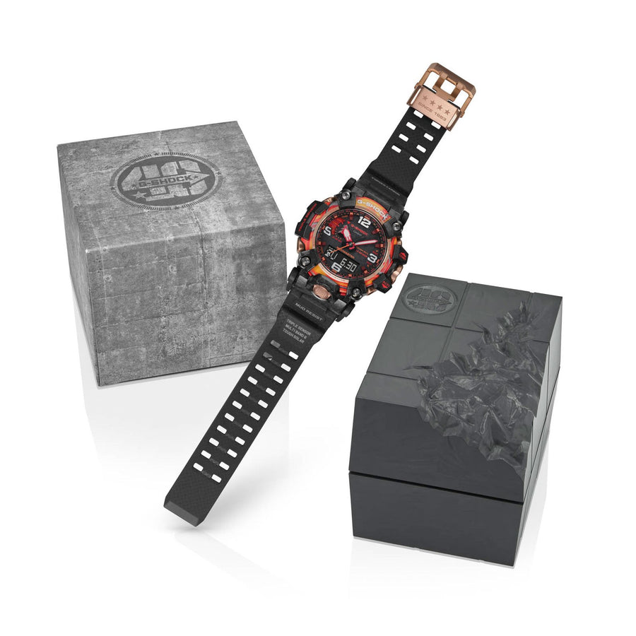 CASIO G-SHOCK MASTER OF G MUDMASTER -FLARE RED Serie - 40th Anniversary: — Ansicht 2
