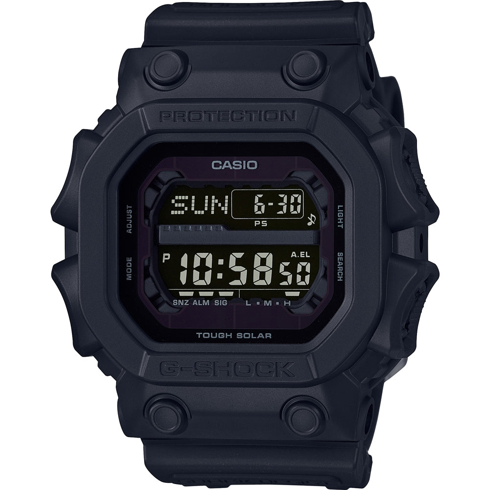 CASIO G-SHOCK THE KING XL - ALL BLACK, MATT - GREEN BACKLIGHT — Ansicht 1