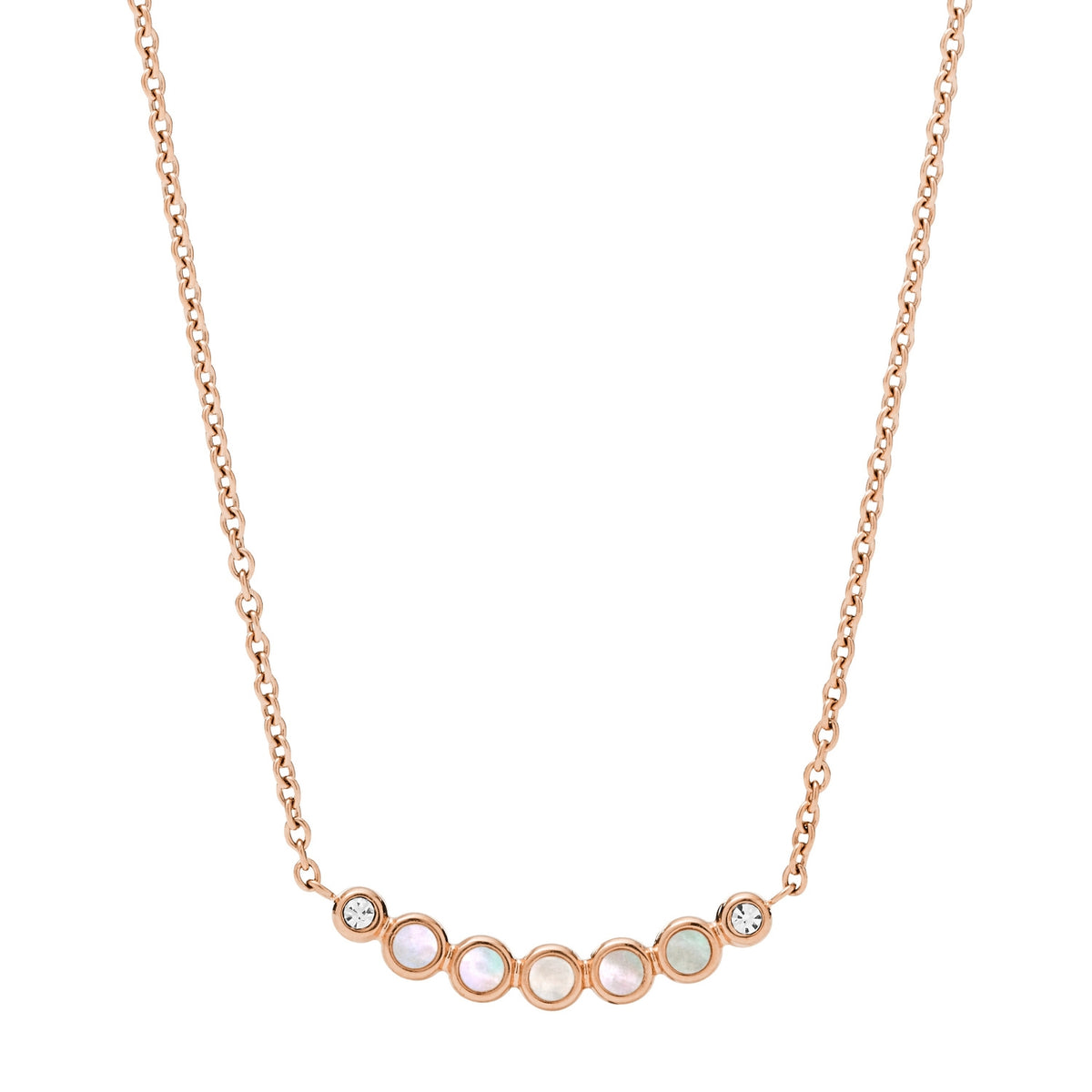 FOSSIL VINTAGE GLITZ ROSE GOLD-TONE NECKLACE — Ansicht 1