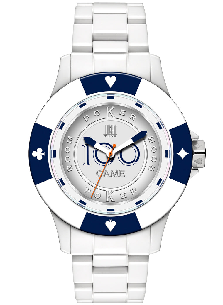 LIGHT TIME POKER - White / Blue — Ansicht 1