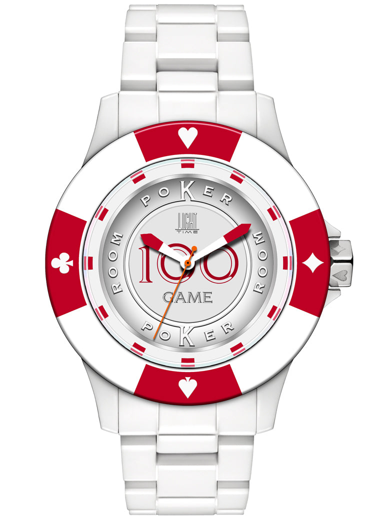 LIGHT TIME POKER - White / Red — Ansicht 1