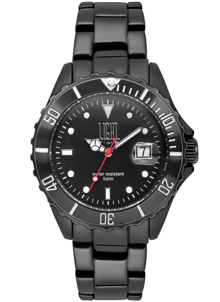 LIGHT TIME DIVER BLACK ALUMINIUM — Ansicht 1