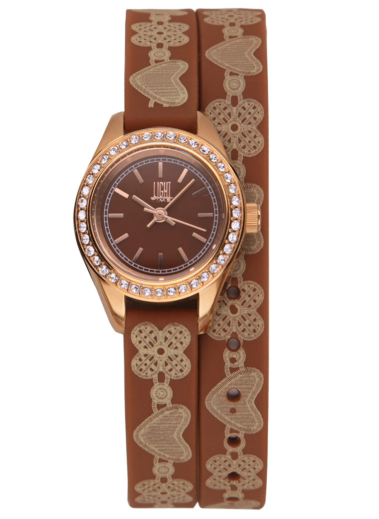 LIGHT TIME ROCOCO - Brown Strass — Ansicht 1