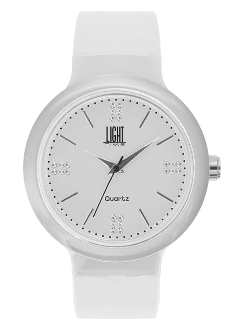 LIGHT TIME EUROPE - White / Strass — Ansicht 1