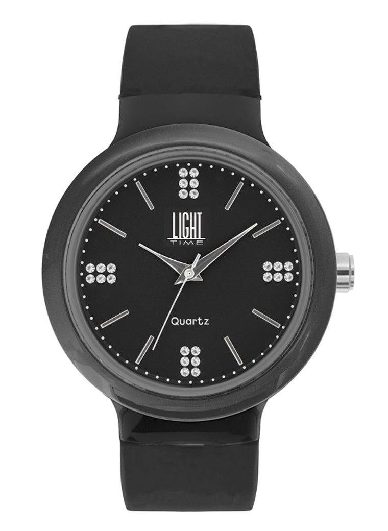 LIGHT TIME EUROPE Black / Strass — Ansicht 1