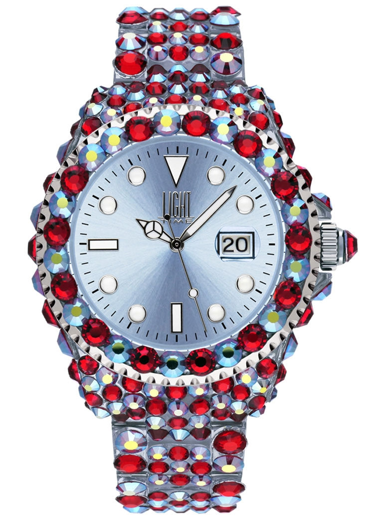 LIGHT TIME MEDITERRANEO - Full Strass / Light Blue — Ansicht 1