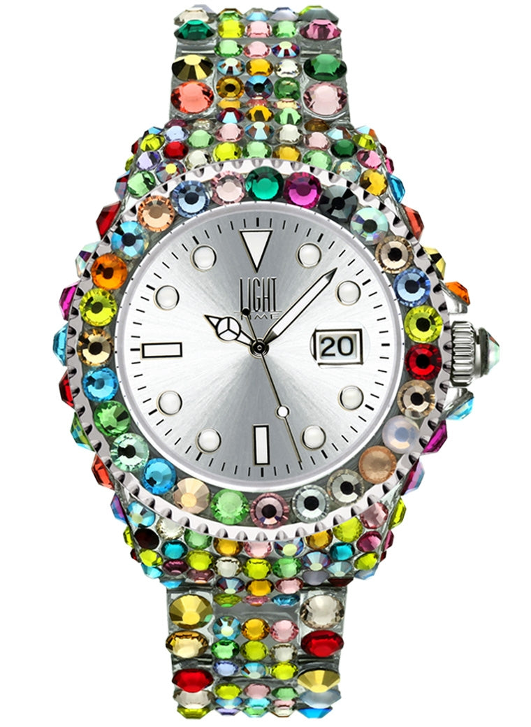 LIGHT TIME MEDITERRANEO - Full Strass / Silver — Ansicht 1