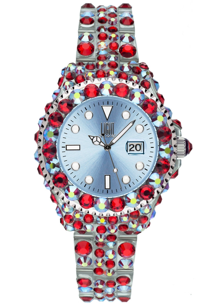 LIGHT TIME MEDITERRANEO - Full Strass / Light Blue — Ansicht 1