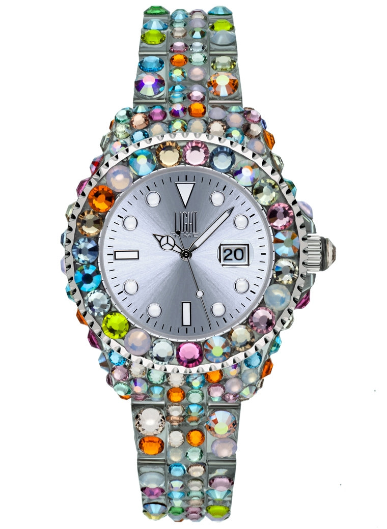 LIGHT TIME MEDITERRANEO - Full Strass / Silver — Ansicht 1