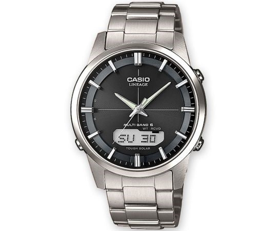 CASIO LINEAGE ANA-DIGIT MULTIBAND 6 TOUGH SOLAR - BLACK — Ansicht 1