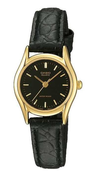 CASIO COLLECTION ONLY TIME, LEATHER - BLACK — Ansicht 1