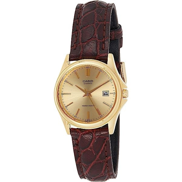 CASIO COLLECTION LADY DATE LEATHER - GOLD — Ansicht 1