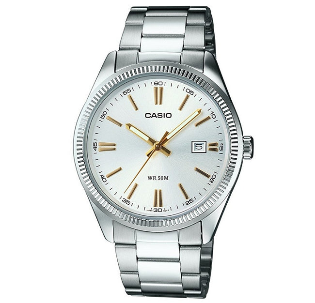 CASIO COLLECTION LADY DATE - ARGENTEE. GOLD INDEXES — Ansicht 1