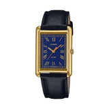 CASIO COLLECTION LADY TANK, GOLD, LEATHER - BLUE — Ansicht 1