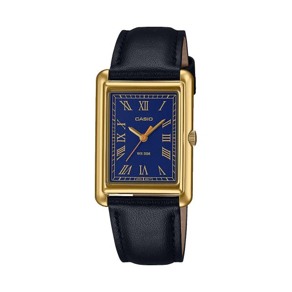 CASIO COLLECTION LADY TANK, GOLD, LEATHER - BLUE — Ansicht 1