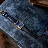 CASIO COLLECTION LADY TANK, GOLD, LEATHER - BLUE — Ansicht 2