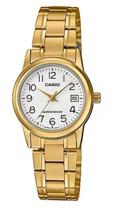 CASIO COLLECTION LADY DATE, GOLD - WHITE — Ansicht 1