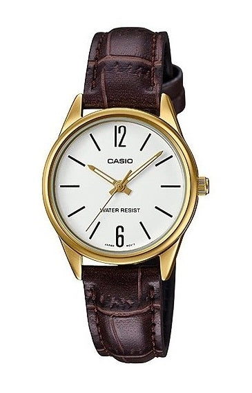 CASIO COLLECTION ONLY TIME LADY, LEATHER - WHITE — Ansicht 1