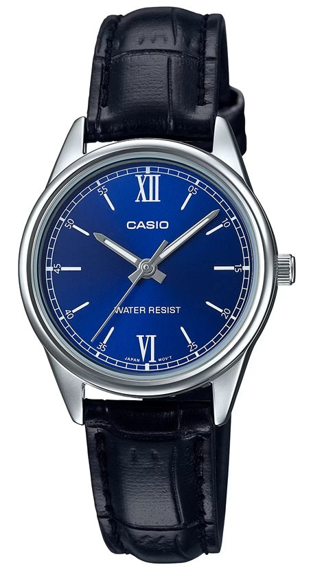 CASIO COLLECTION ONLY TIME LADY, LEATHER - BLUE — Ansicht 1