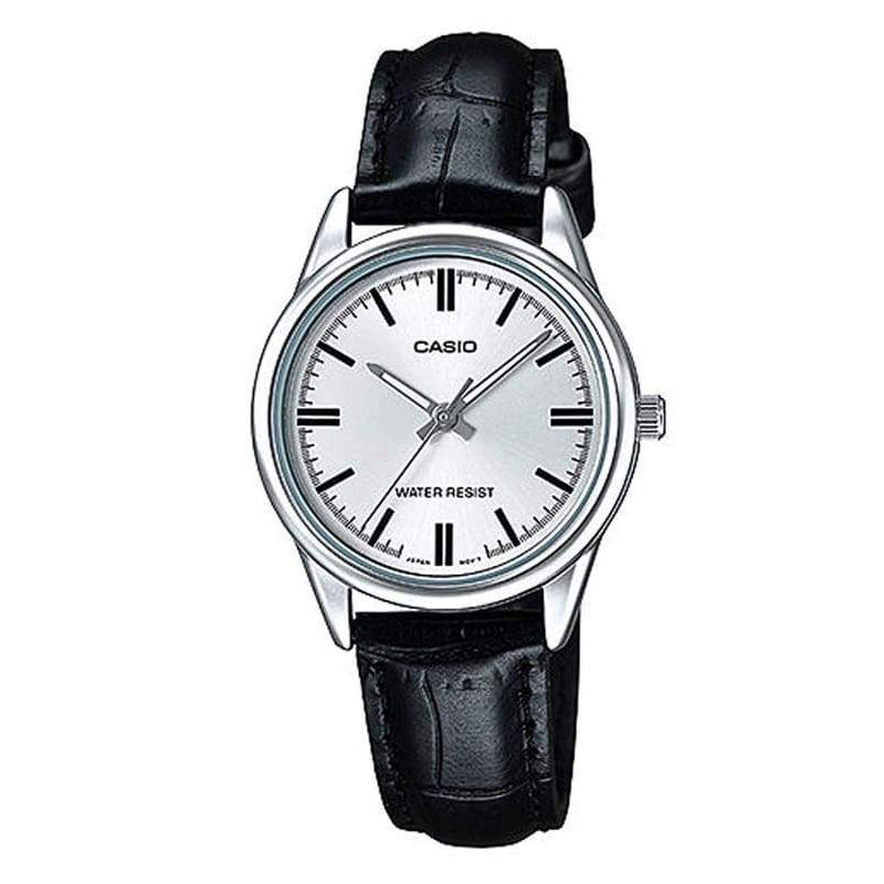 CASIO COLLECTION ONLY TIME LADY, LEATHER - WHITE — Ansicht 1