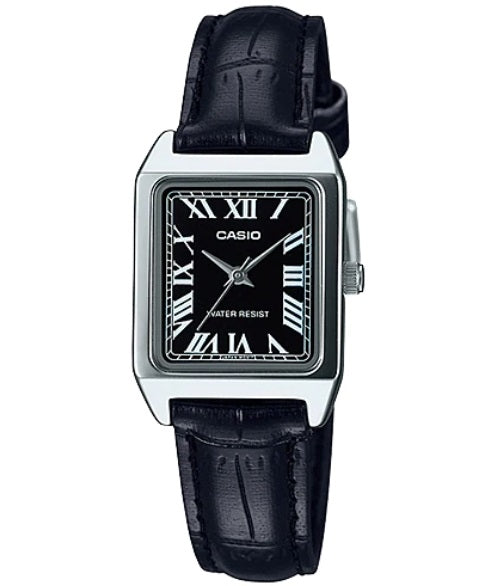 CASIO COLLECTION LADY TANK, ALLOY, LEATHER - BLACK — Ansicht 1