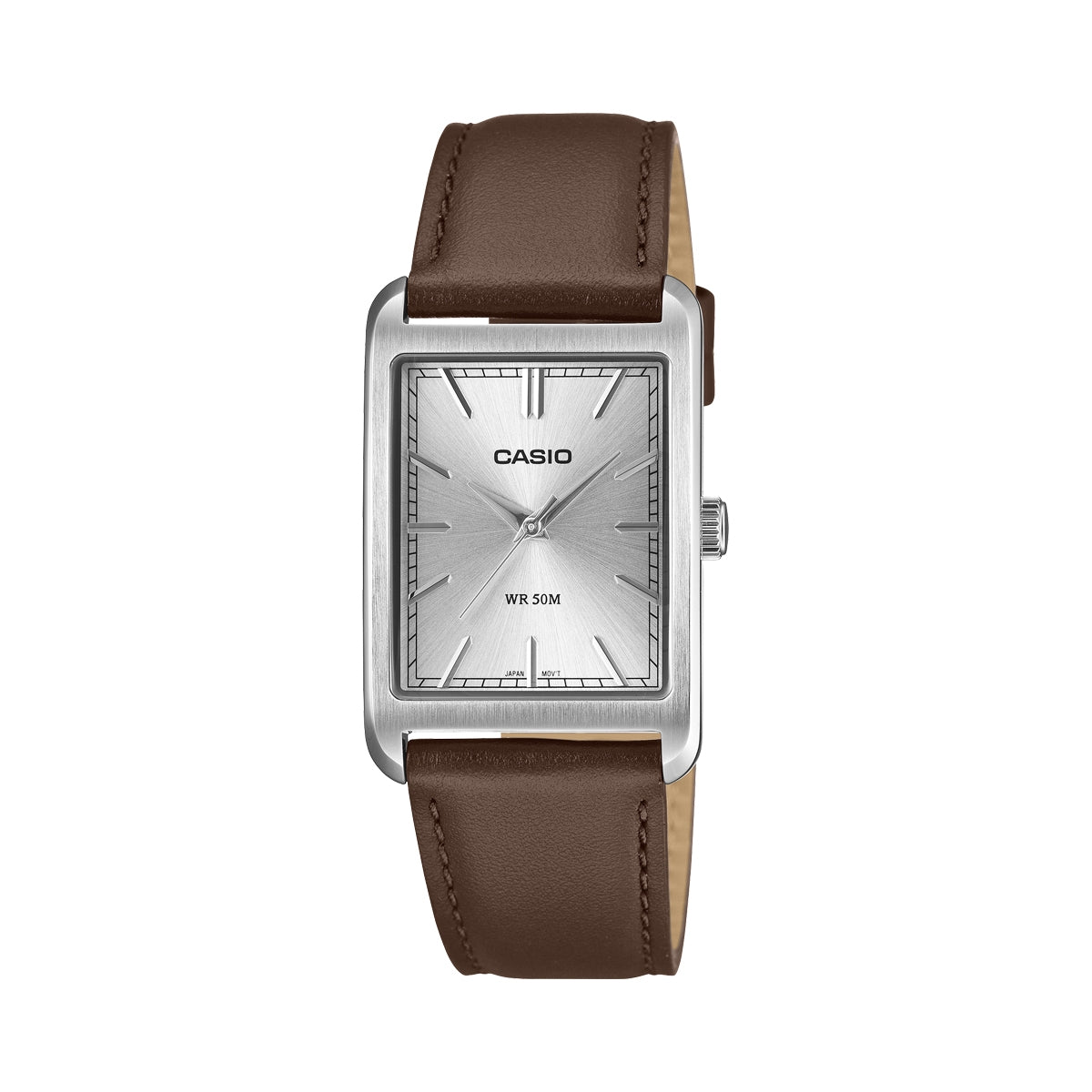 CASIO COLLECTION TANK - LEATHER, ARGENTEE — Ansicht 1