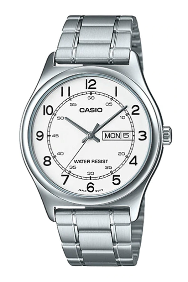 CASIO COLLECTION DAY DATE Steel White Romans — Ansicht 1