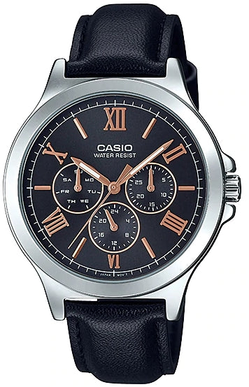 CASIO COLLECTION MULTIFUNCTION LEATHER - BLACK — Ansicht 1