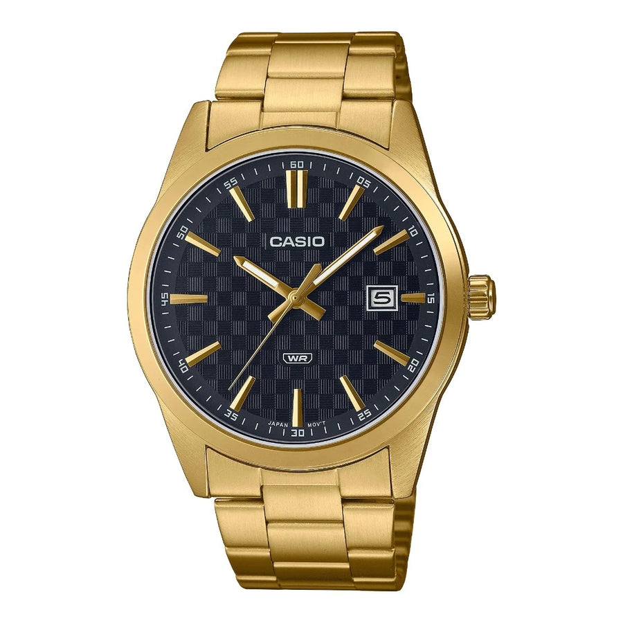 CASIO COLLECTION DATE GOLD - CARBON LOOK - BLACK — Ansicht 1