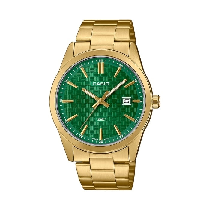 CASIO COLLECTION DATE GOLD - CARBON LOOK - GREEN — Ansicht 1