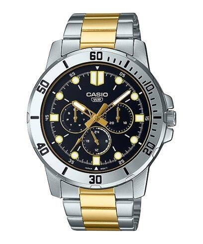 CASIO COLLECTION DIVER MULTIFUCTION STEEL&GOLD - BLACK — Ansicht 1