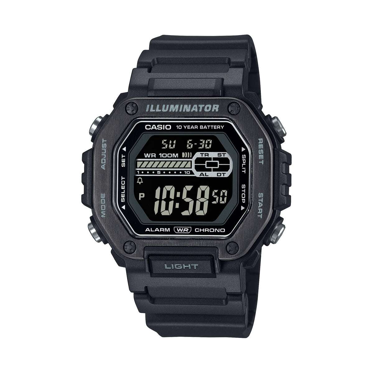 CASIO SPORT DIVER - OVERSIZE BLACK - ILLUMINATOR 10 YEARS BATTERY — Ansicht 1