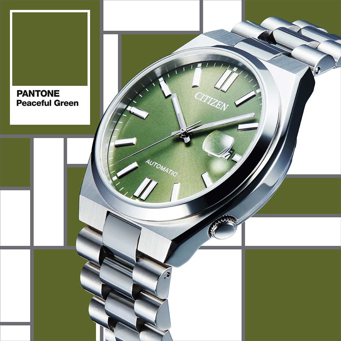 CITIZEN X PANTONE TSUYOSA AUTOMATIC PEACEFUL GREEN - LIMITED EDITION WATCH — Ansicht 2