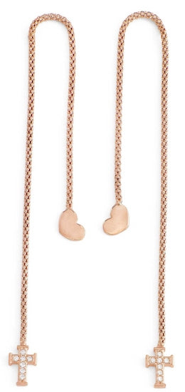 AMEN CUORE CROCE CRISTALLI ROSE GOLD — Ansicht 1