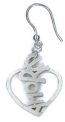 AMBROSINI JEWELS - ORECCHINI ARGENTO 925Â° cuore finitura bianca satinata — Ansicht 1