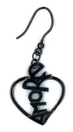 AMBROSINI JEWELS - ORECCHINI ARGENTO 925Â° cuore finitura brunita lucida — Ansicht 1