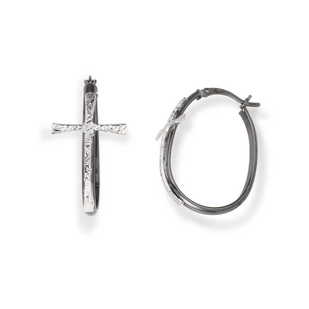 AMEN CERCHIO CROCE ARGENTO BLACK — Ansicht 1