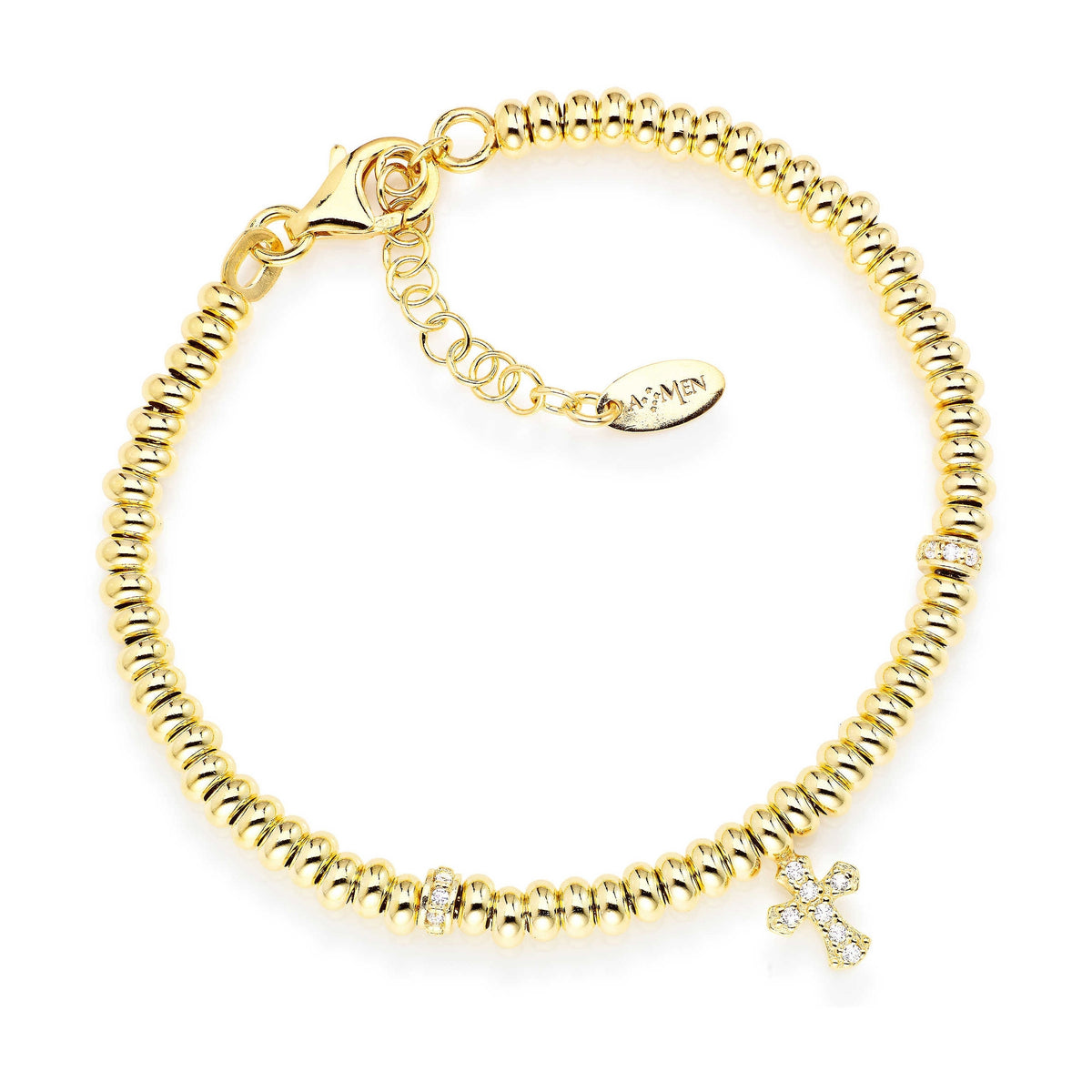 AMEN CROCE CRISTALLI GOLD — Ansicht 1