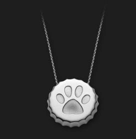 AMBROSINI JEWELS - PENDENTE ARGENTO 925Â° tappo finitura bianca zampa — Ansicht 1