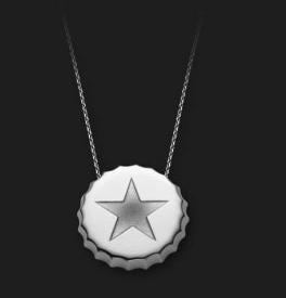 AMBROSINI JEWELS - PENDENTE ARGENTO 925Â° tappo finitura bianca stella — Ansicht 1