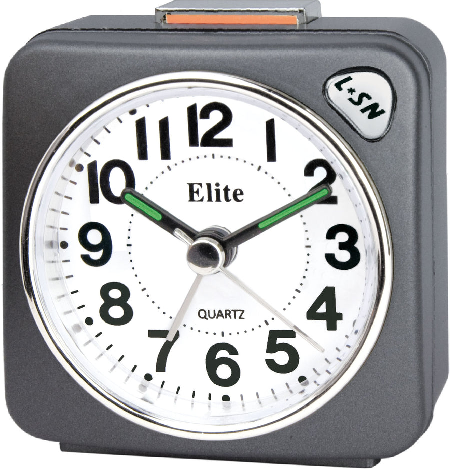 ELITE Sveglia silent con luce e snooze - ANTRACITE - Silent alarm clock with light and snooze - GREY — Ansicht 1