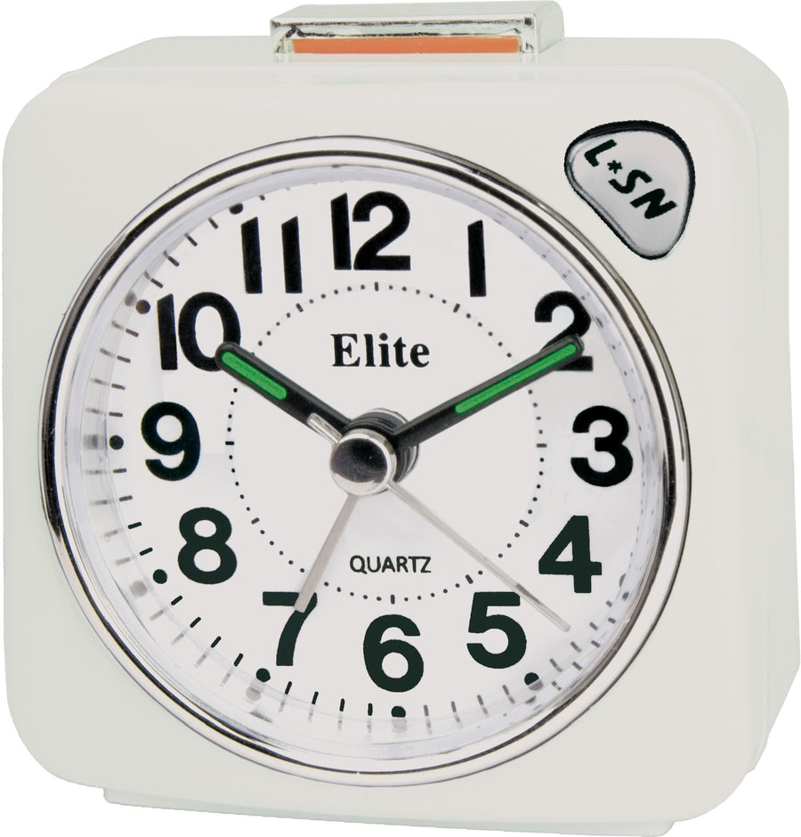 ELITE Sveglia silent con luce e snooze - BIANCO - Silent alarm clock with light and snooze - WHITE — Ansicht 1