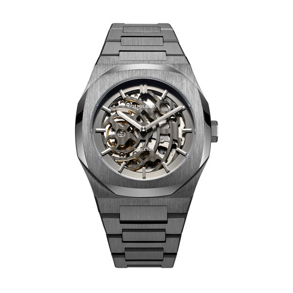 D1 MILANO MECHANICAL SKELETON GUN METAL — Ansicht 1