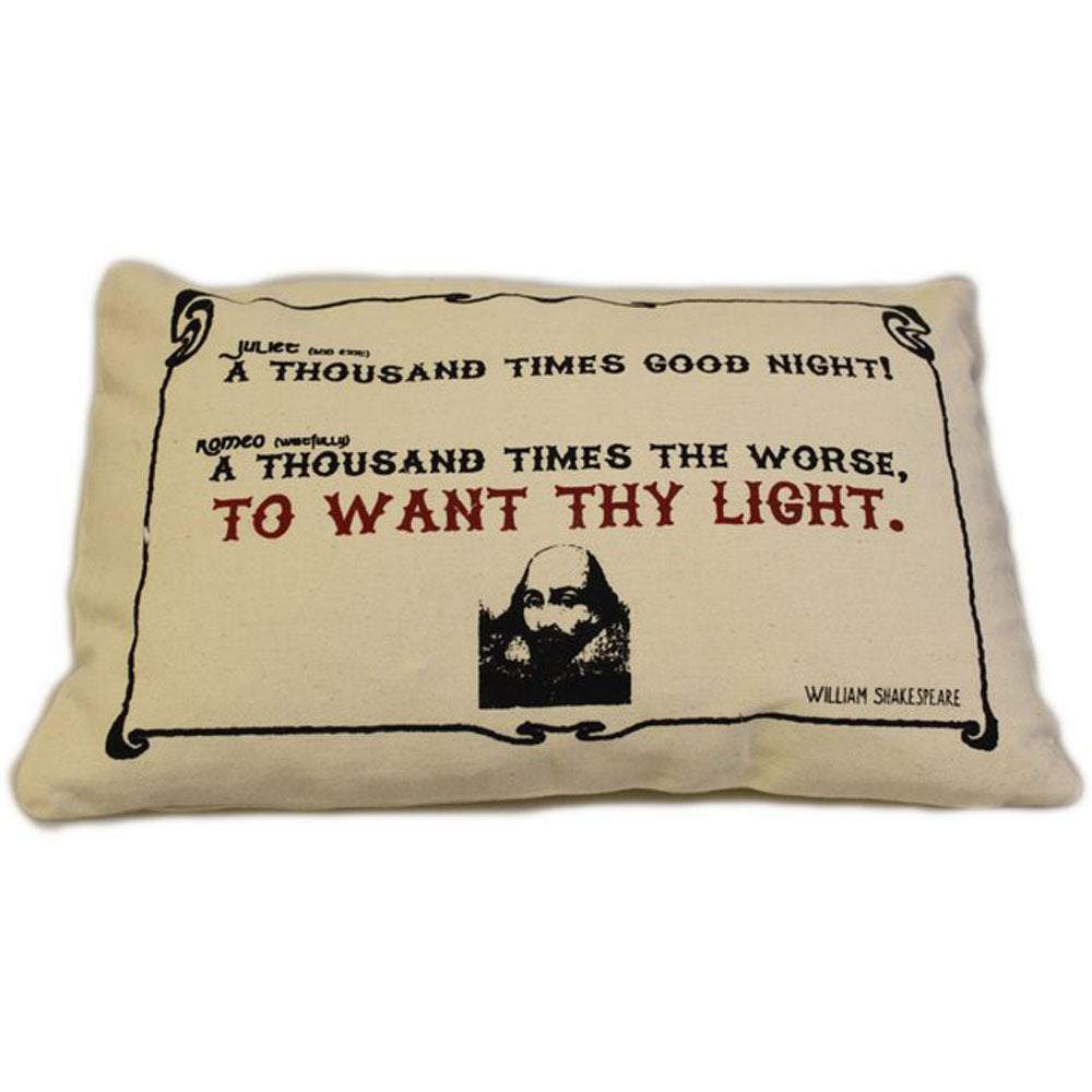 CUSCINI LETTERARI - Copricuscino in Juta lavata / Cotton pillow case WANT THY LIGHT - Size 38x25cm — Ansicht 1