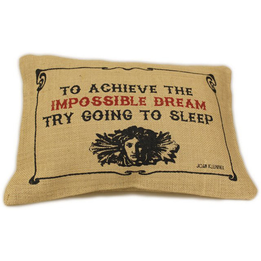 CUSCINI LETTERARI - Copricuscino in Juta lavata / Juta washed pillow case IMPOSSIBLE - Size 38x25cm — Ansicht 1