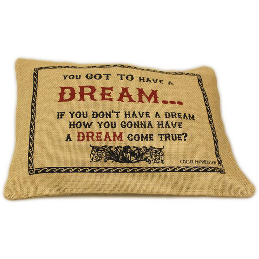 CUSCINI LETTERARI - Copricuscino in Juta lavata / Juta washed pillow case DREAM - Size 38x25cm — Ansicht 1
